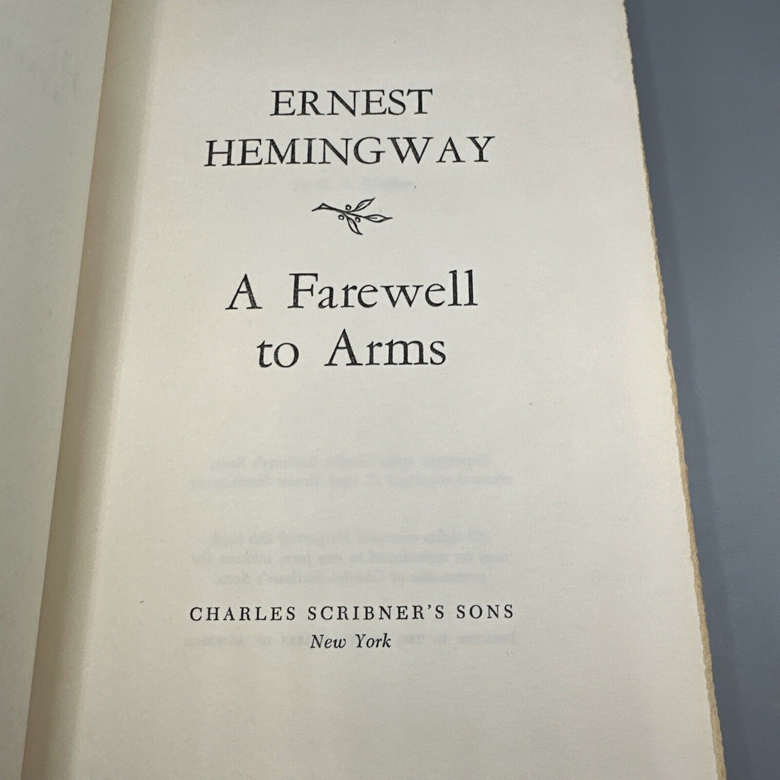 A Farewell to Arms by Ernest Hemingway Rare 1957 Hardcover Book