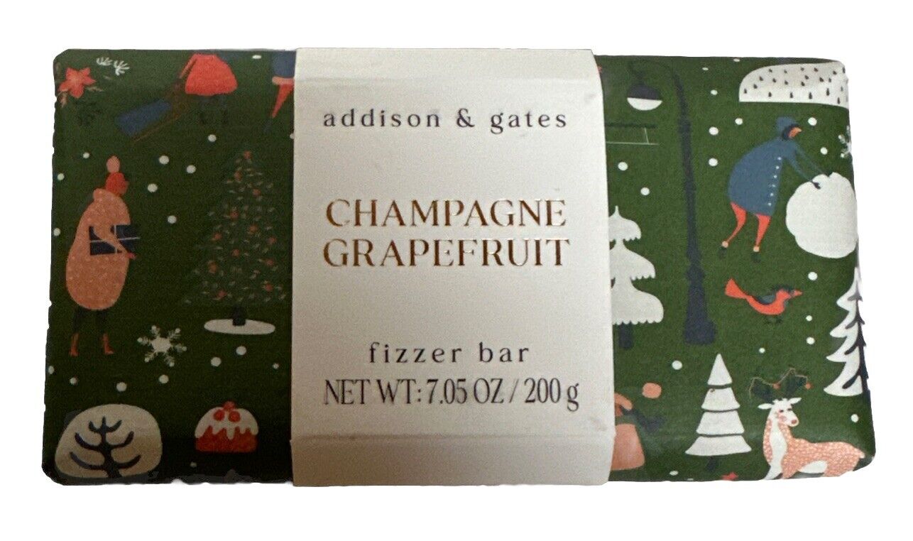 WORLD MARKET EXCLUSIVE ADDISON & GATES CHAMPAGNE GRAPEFRUIT Bar Soap