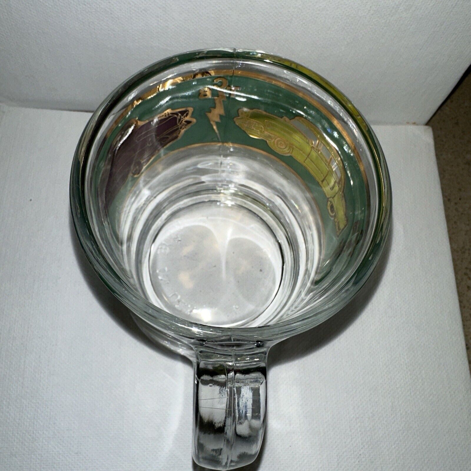 ELVIS PRESLEY GLASS MUG TCM WITH HOLOGRAM LABELS COLLECTIBLE  VINTAGE