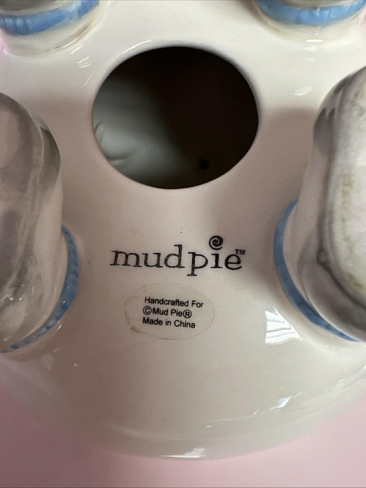 New Mud Pie Little Prince Yellow Crown Baby Boy Ceramic Piggy Bank RARE