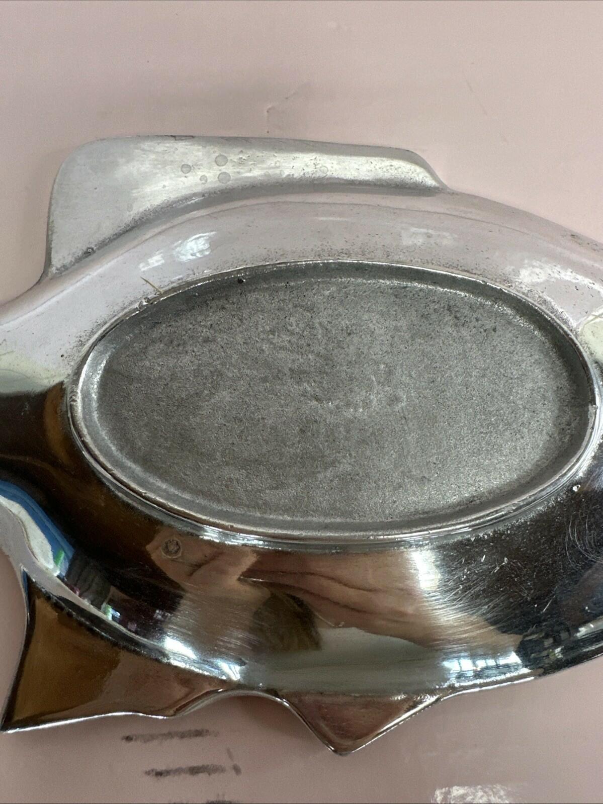 MCM Pewter Fish Shaped Serving Tray Dish Platter 11” Mexico