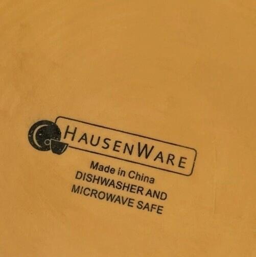 One Vintage Hausenware Yellow Pastel Plate China 11.5”X 1.5” High 11 Available