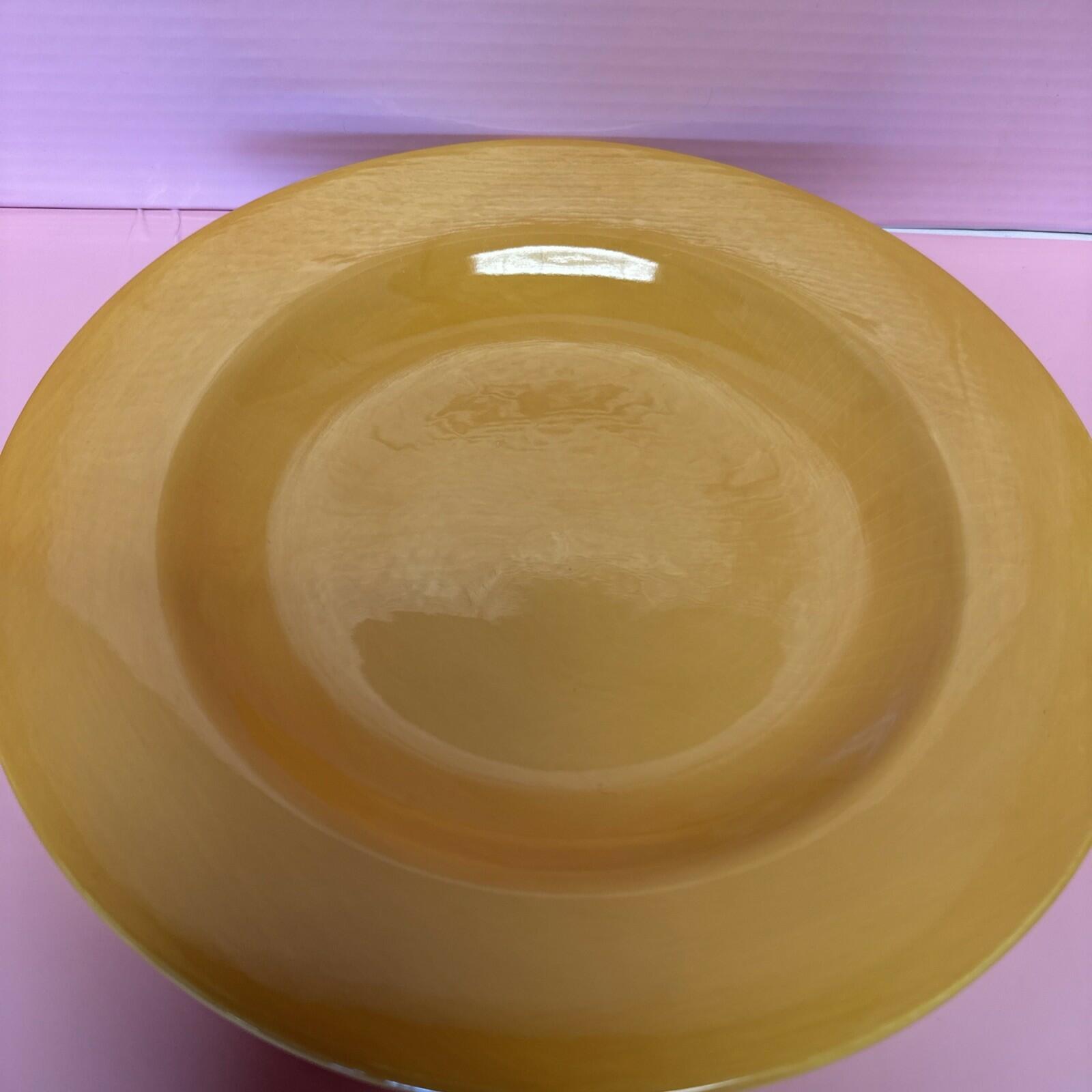 One Vintage Hausenware Yellow Pastel Plate China 11.5”X 1.5” High 11 Available