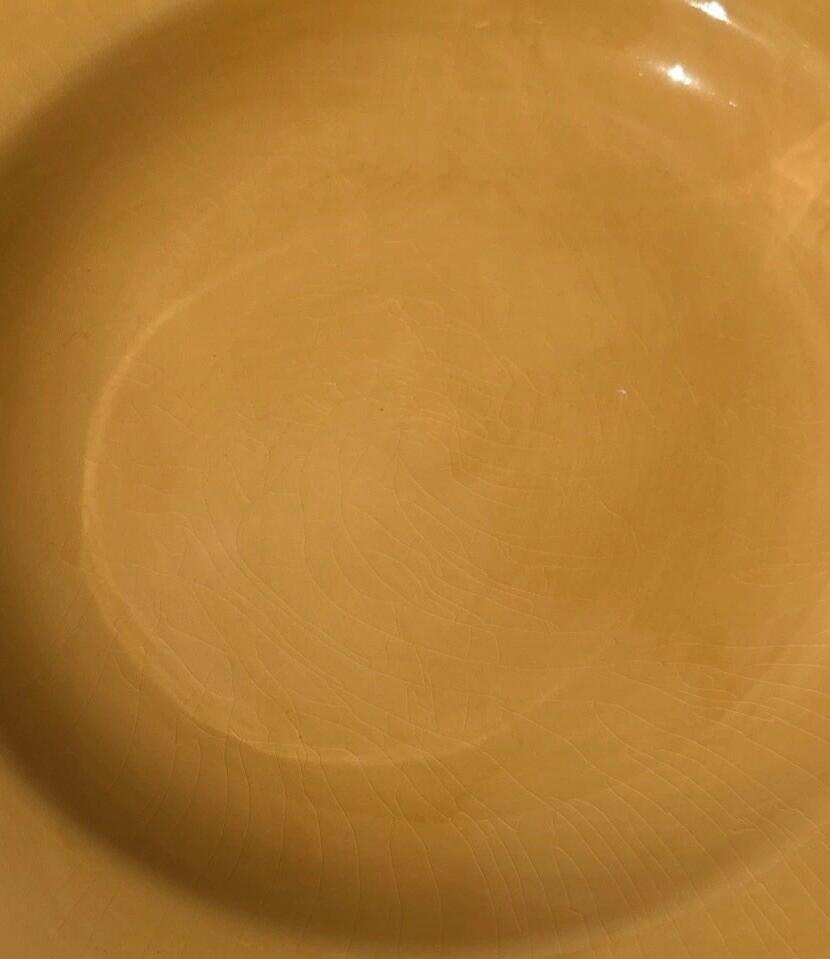 One Vintage Hausenware Yellow Pastel Plate China 11.5”X 1.5” High 11 Available