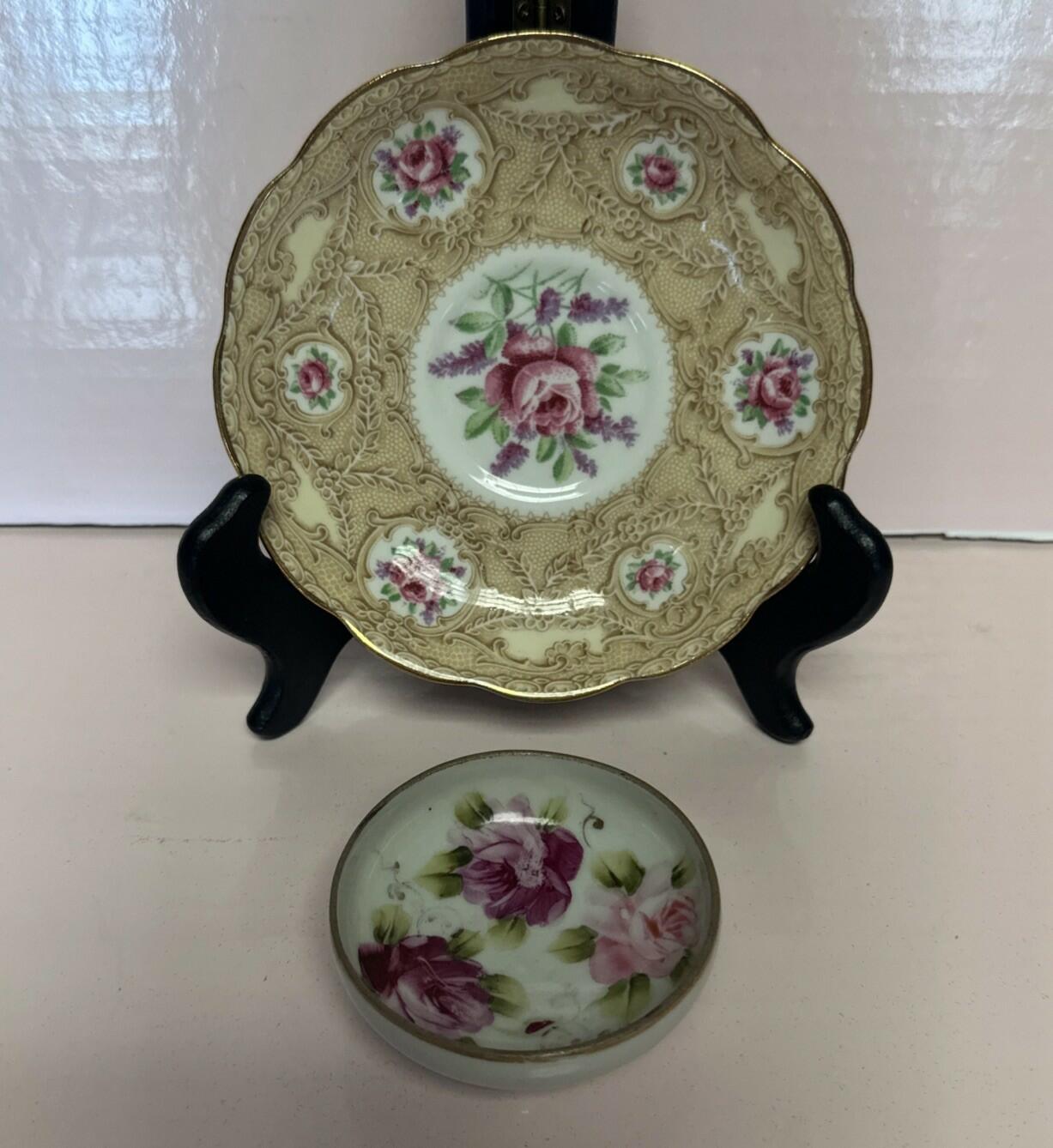 Royal Albert Devonshire Lace Saucer And Trinket Bowl Bone China Made in England