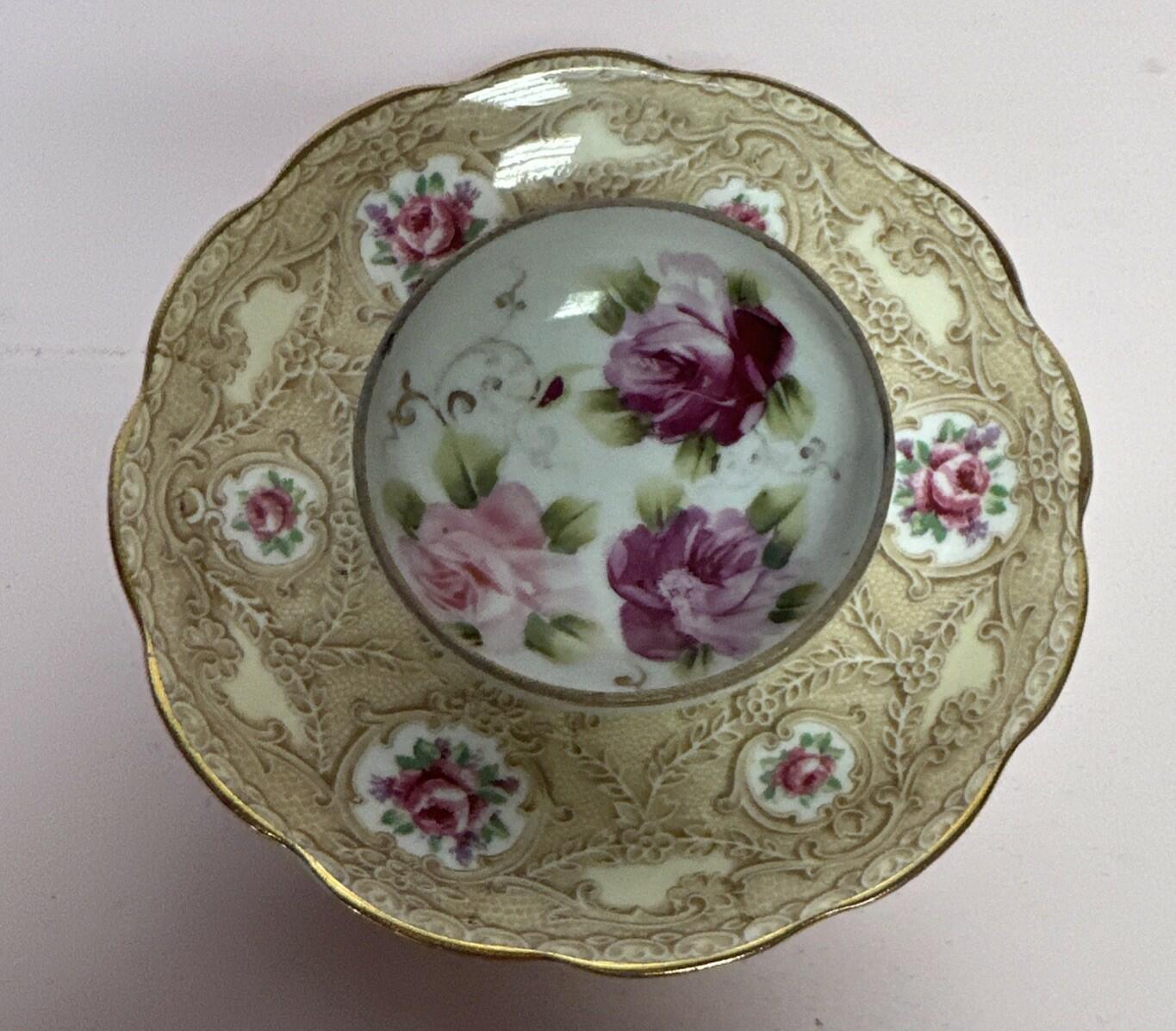 Royal Albert Devonshire Lace Saucer And Trinket Bowl Bone China Made in England